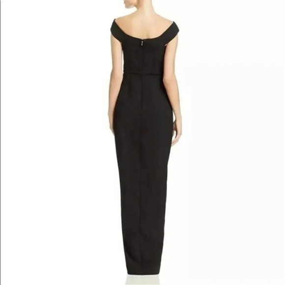 Bariano Australia Off Shoulder Formal Sheath Evening Dress Black Size S NWT - Picture 14 of 14